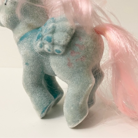 Vintage My Little Pony Flocked Wind Whistler Pegasus G1 Hasbro - Picture 4 of 13